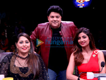 Sajid Khan snapped on sets of Super Dancer
