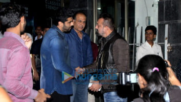 Sanjay Dutt, Arjun Kapoor and Sara Ali Khan spotted at Ashutosh Gowariker’s office