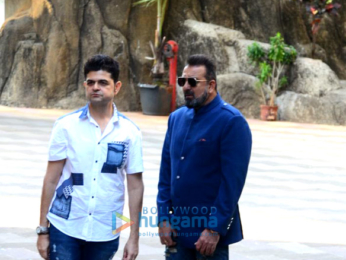 Sanjay Dutt snapped at a photoshoot with Dabboo Ratnani