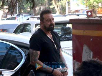 Sanjay Dutt spotted at Vishesh Films in Khar