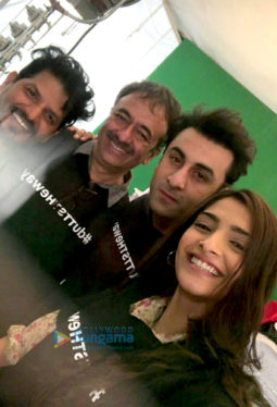 On The Sets Of The Movie Sanjay Dutt's Biopic