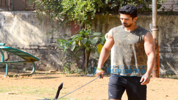 Saqib Saleem spotted in Bandra with his dog