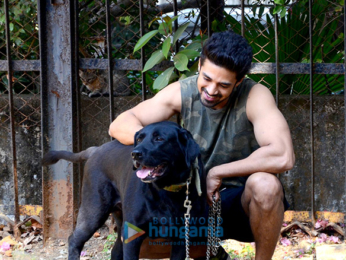 Saqib Saleem spotted in Bandra with his dog