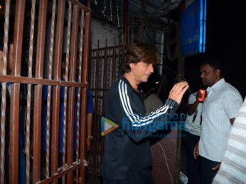 Shah Rukh Khan snapped at a recording studio in Bandra