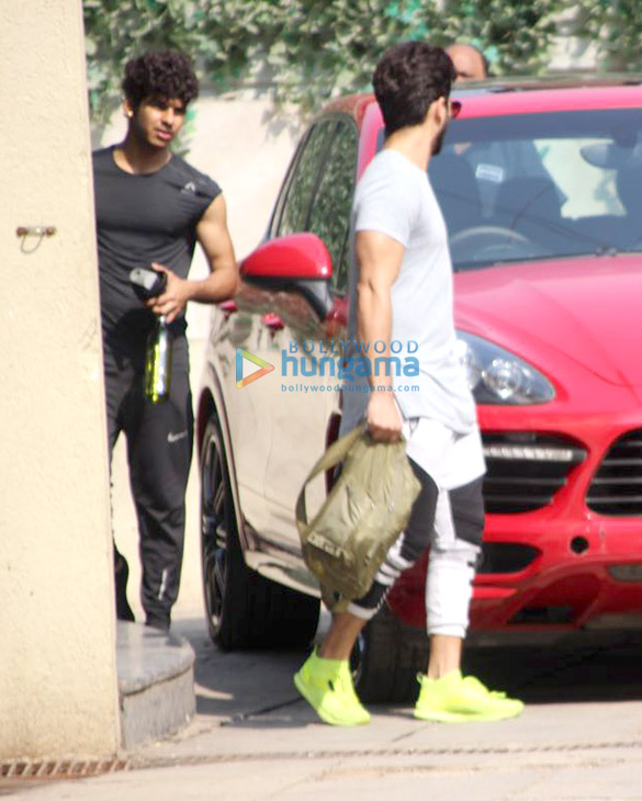 shahid kapoor and ishaan khatter snapped at the gym 2