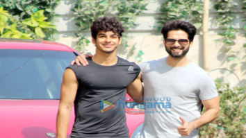 Shahid Kapoor and Ishaan Khatter snapped at the gym