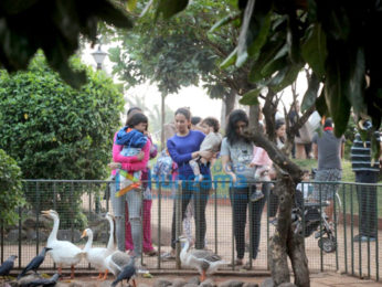Shahid Kapoor's wife Mira Rajput snapped with their daughter Misha at Joggets park in Bandra