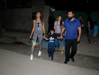 Shilpa Shetty and Raj Kundra spotted attending a football match along with their son in Juhu