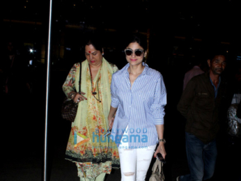 Shilpa Shetty and family snapped at the airport