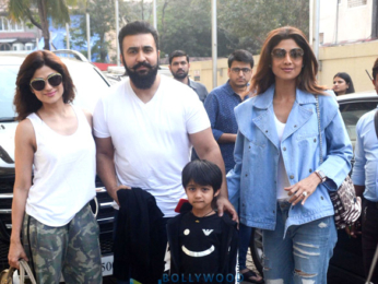 Shilpa Shetty spotted with her family PVR, Juhu