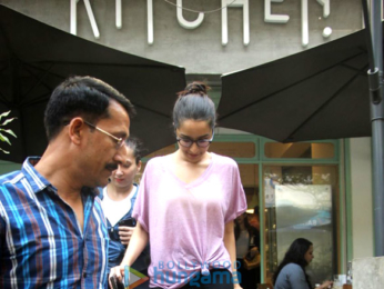 Shraddha Kapoor spotted at The Kitchen Garden in Bandra
