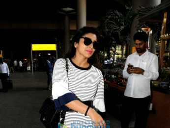 Shriya Saran, Taapsee Pannu and Rajkummar Rao snapped at the airport