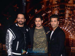 Sidharth Malhotra, Karan Johar and Rohit Shetty snapped on the sets of India’s Next Superstars