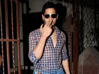 Sidharth Malhotra spotted at Shanker Mahadevan's dubbing studio