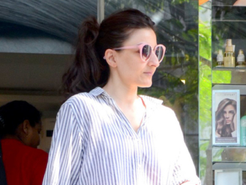 Soha Ali Khan spotted after salon session in Bandra