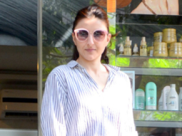 Soha Ali Khan spotted after salon session in Bandra
