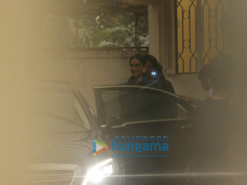 Sonam Kapoor and R. Balki snapped at Sunny Super Sound in Juhu