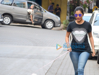Sophie Choudry snapped with her dog