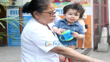 Taimur Ali Khan spotted at play school in Bandra
