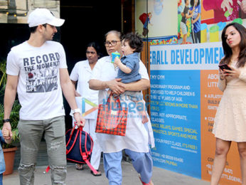 Taimur Ali Khan spotted at play school in Bandra