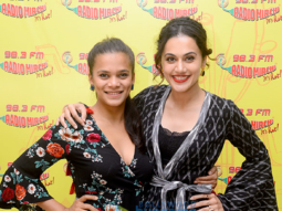 Taapsee Pannu and Srishti Srivastav snapped promoting Dil Juunglee at Radio Mirchi