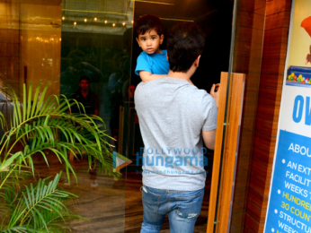 Tusshar Kapoor snapped with his son Laksshya Kapoor in Mumbai