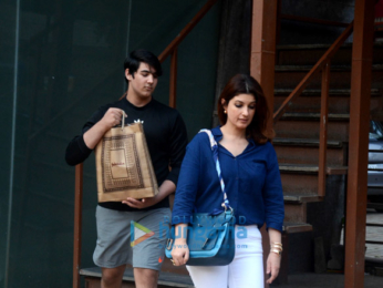Twinkle Khanna and her son snapped outside FabIndia in Juhu