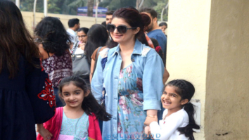 Twinkle Khanna snapped with Nitara at PVR, Juhu