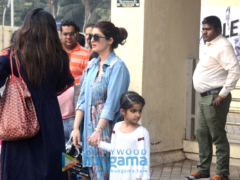 Twinkle Khanna snapped with Nitara at PVR, Juhu