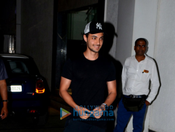 Varun Dhawan, Aayush Sharma and Dino Morea snapped at the gym
