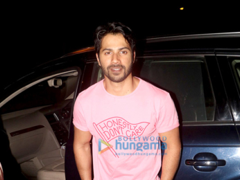 Varun Dhawan and Aayush Sharma spotted outside the gym