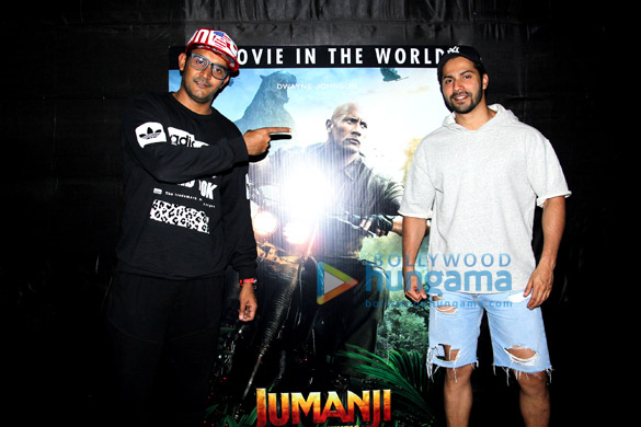 varun dhawan hosts a special screening of jumanji welcome to the jungle 1