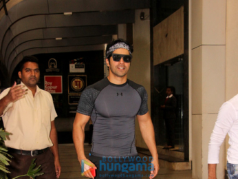 Varun Dhawan spotted at the gym