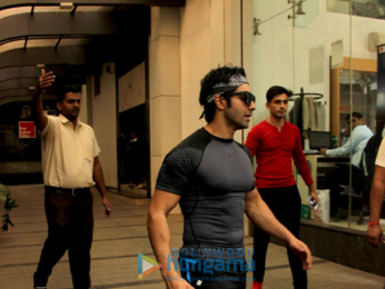 Varun Dhawan spotted at the gym