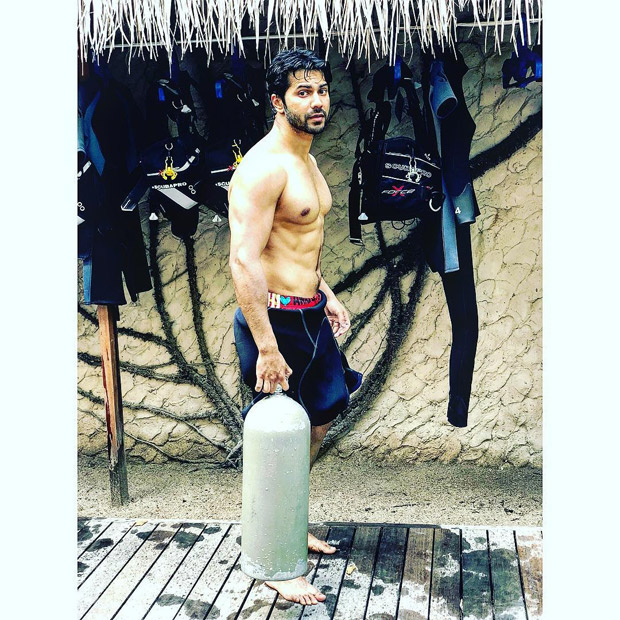We can’t get over Varun Dhawan’s well-toned body in this picture after his scuba diving adventure