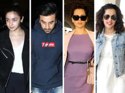 Weekly airport style: Alia Bhatt, Ranbir Kapoor, Kangana Ranaut, Karan Johar and Hrithik Roshan make a case for the monochromes!