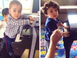 ADORABLE! Taimur Ali Khan and Yash Johar try their hands on the piano
