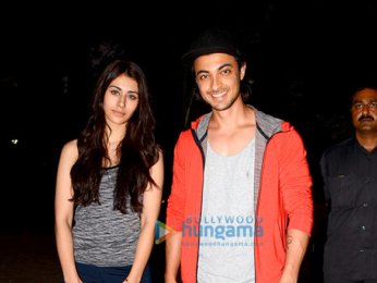 Aayush Sharma and Warina Hussain spotted at the dance class in Bandra