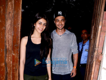 Aayush Sharma snapped with Warina Hussain