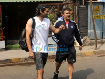 Aditya Roy Kapur and Mohit Suri spotted outside a cafe in Bandra