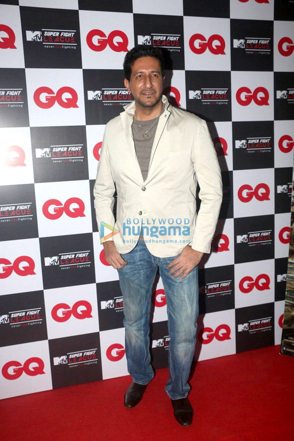 ajay arbaaz and sulaiman attend the launch of mtv super fight league 3