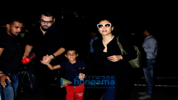 Ajay Devgn, Kajol, Sidharth Malhotra, Sussanne Khan and Aftab Shivdasini snapped at the Mumbai airport last night