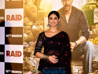 Ajay Devgn and Ileana D’Cruz grace the trailer launch of 'Raid'