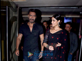 Ajay Devgn and Ileana D'Cruz grace the trailer launch of 'Raid'