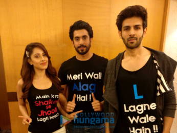 Cast of 'Sonu Ke Titu Ki Sweety' snapped during their promotions in Mumbai