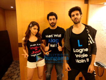 Cast of 'Sonu Ke Titu Ki Sweety' snapped during their promotions in Mumbai