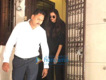Deepika Padukone snapped at a recording studio in Bandra