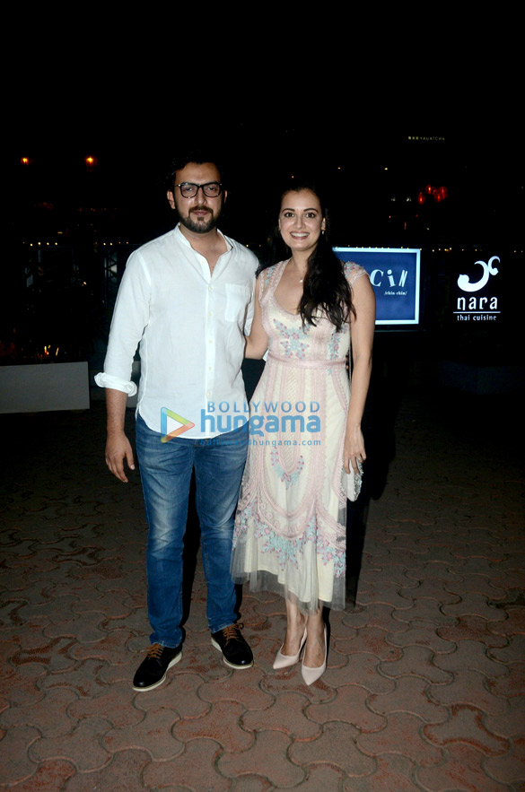 dia mirza snapped with sahil sangha post dinner at bkc 5