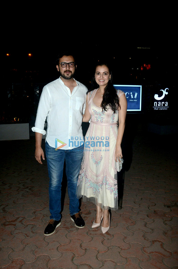 dia mirza snapped with sahil sangha post dinner at bkc 6