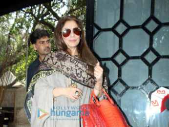 Dimple Kapadia and Karan Kapadia snapped in Mumbai